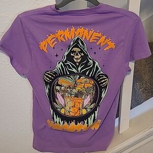 S Cactus & Skull Permanent Vacation tee